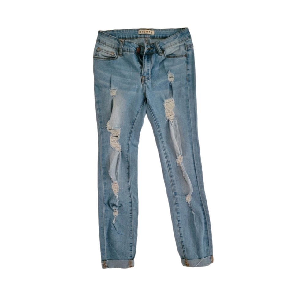 Light blue denim jean